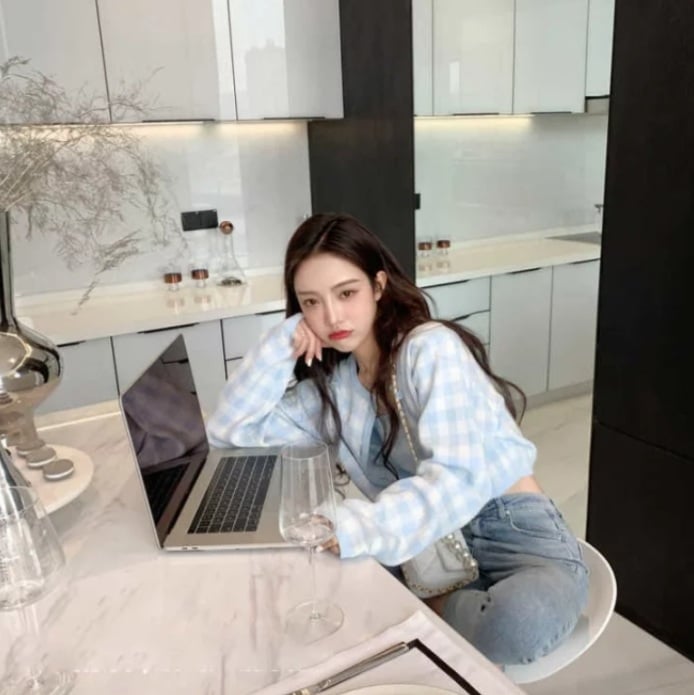 Cute Pastel Candy 2pcs Soft Plaid Knit Cardigan Sweater + Crop Top Vest Aesthetic Casual Summer E-Girl Kawaii Korean Japanese Harajuku