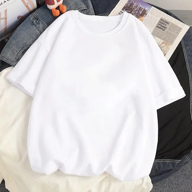 Oversized Cat Print Short Sleeve T-shirt