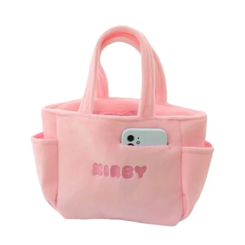 Pink Plush Japanese Anime Bag
