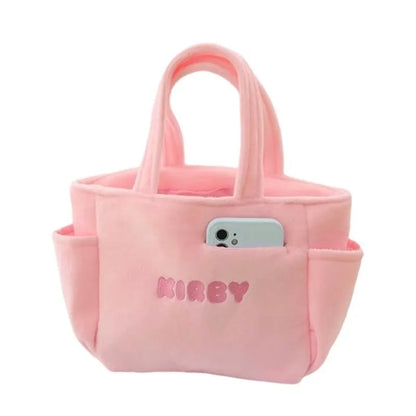 Pink Plush Japanese Anime Bag