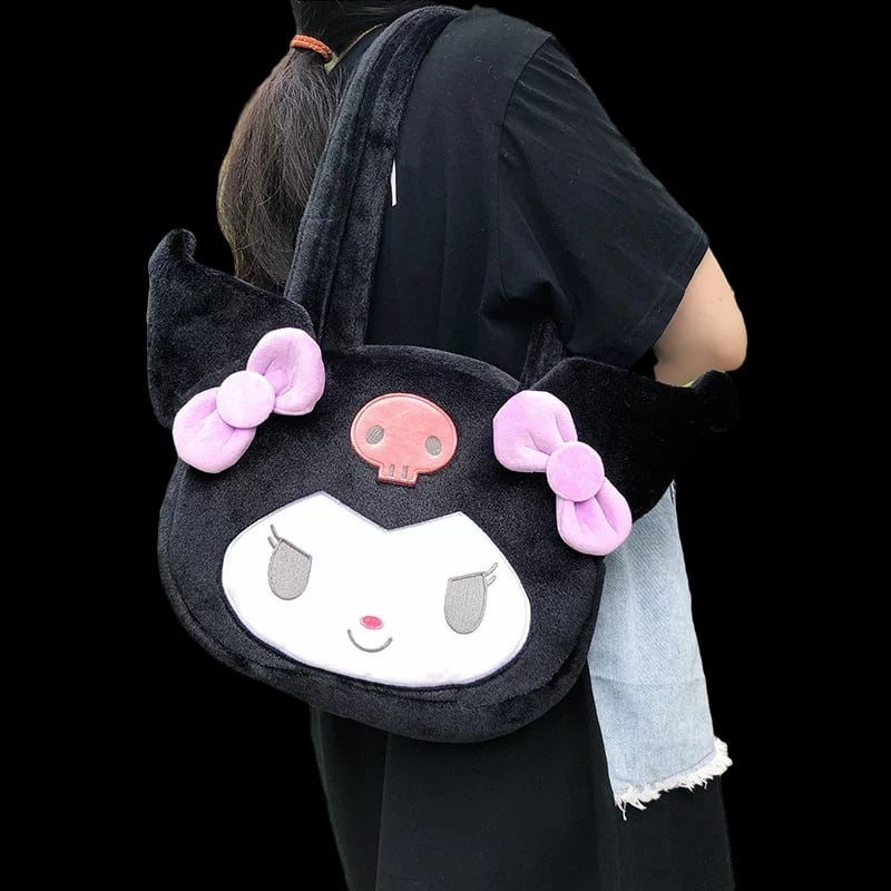 Cute Japanese Anime Cartoon Plush Messenger Bag Handbag Purse