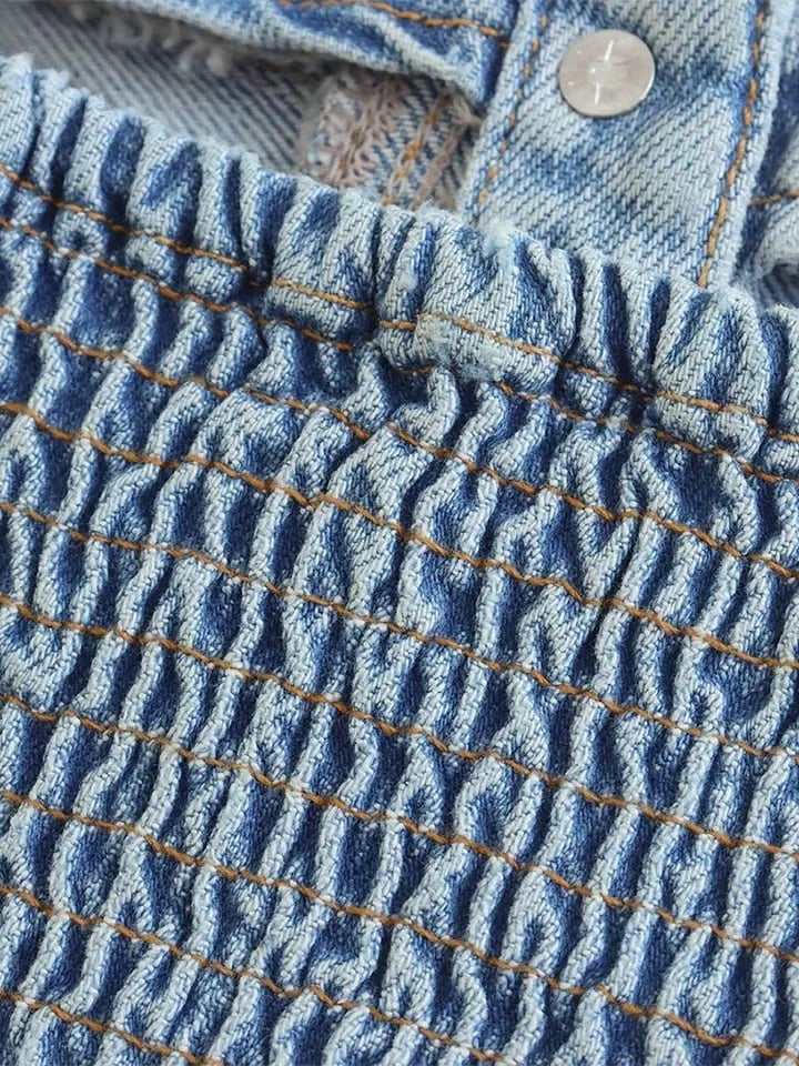 Blue Denim Tube Top