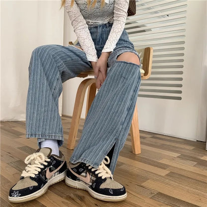 Heart Cut Out Flare Jeans