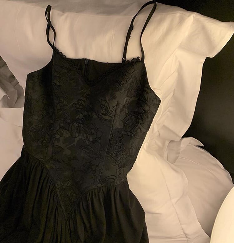 Black Corset Maxi Dress