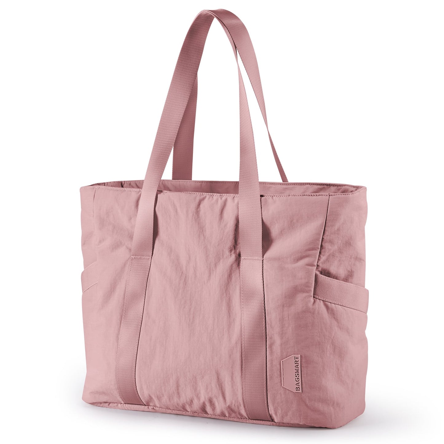 Pink Lightweight Puffy Bucket Tote Bag