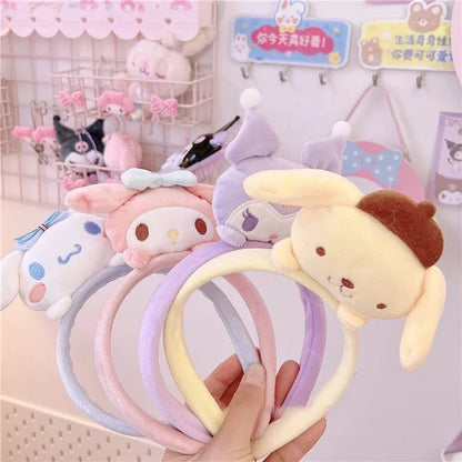 Cute Anime Cartoon Plush Doll Headband Hair Accessories