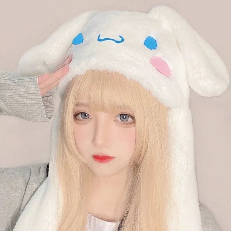 Japanese Anime Plush Dog Ears Up Hat