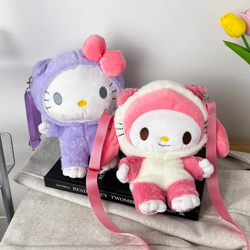 Japanese Anime Cat Plush Backpack
