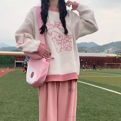 Japanese Anime Long Sleeve Knit Sweater