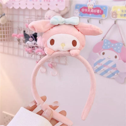 Cute Anime Cartoon Plush Doll Headband Hair Accessories