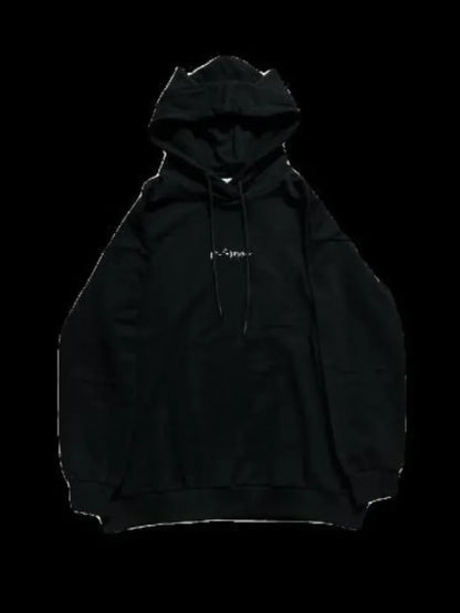 Black Cat Drawstring Sweatshirt