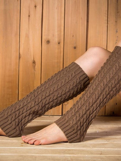 Leg Warmers Boot Cuffs Home Work Daily Solid Color Polyester Spandex Basic Casual Classic Warm Casual 1 Pair for Women