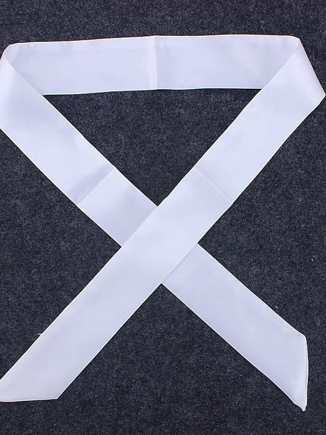 100*4cm Long Skinny Scarf for Lady Neck Tie Solid Silk Hairband Female Ribbon Belt Scarves Headband Bag Decoration for Women