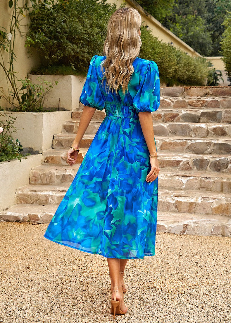 Lyrica - Dress With V-Neck