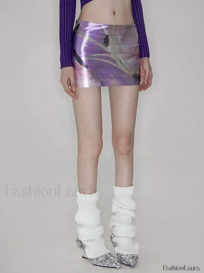 Floral Acetate Fanny Pack Skirt