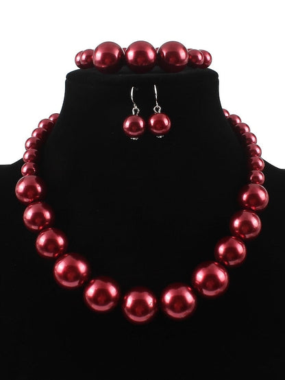 necklace Chic & Modern Party Pure Color Jewelry Sets for Women