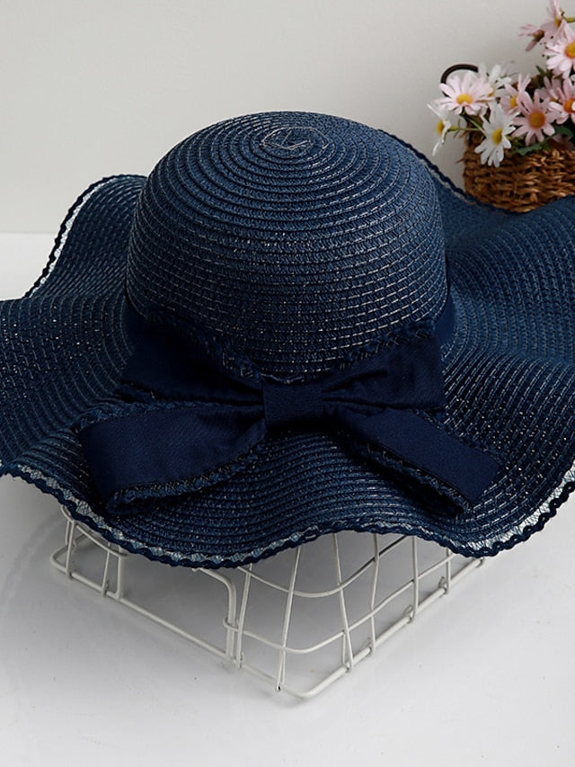 Sun Hat Straw Hat Daily Holiday Straw Vacation Beach Sweet Sunscreen Breathability Outdoor 1 pcs for Women