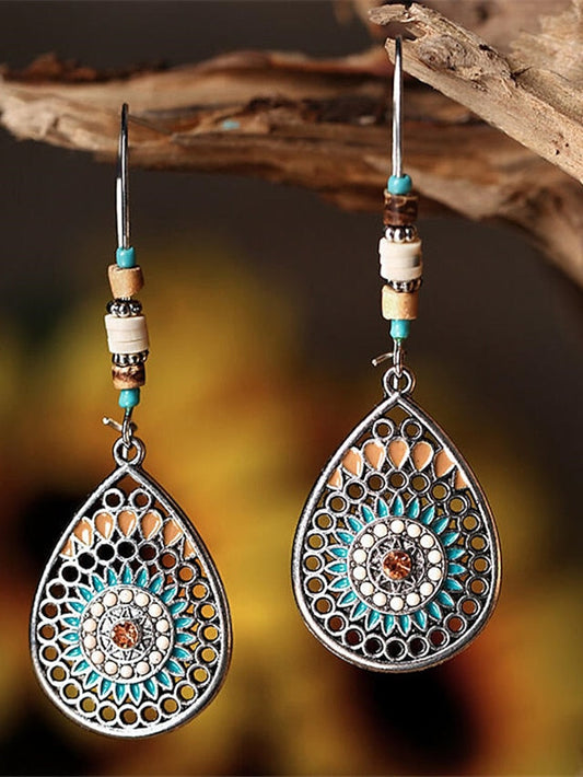 Earrings Textured Street Flower Earring for Women
