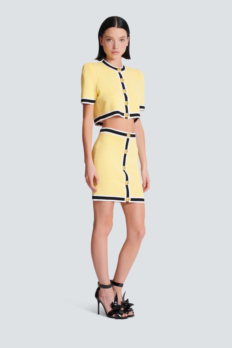 Conjunto de falda de punto acanalado Frances