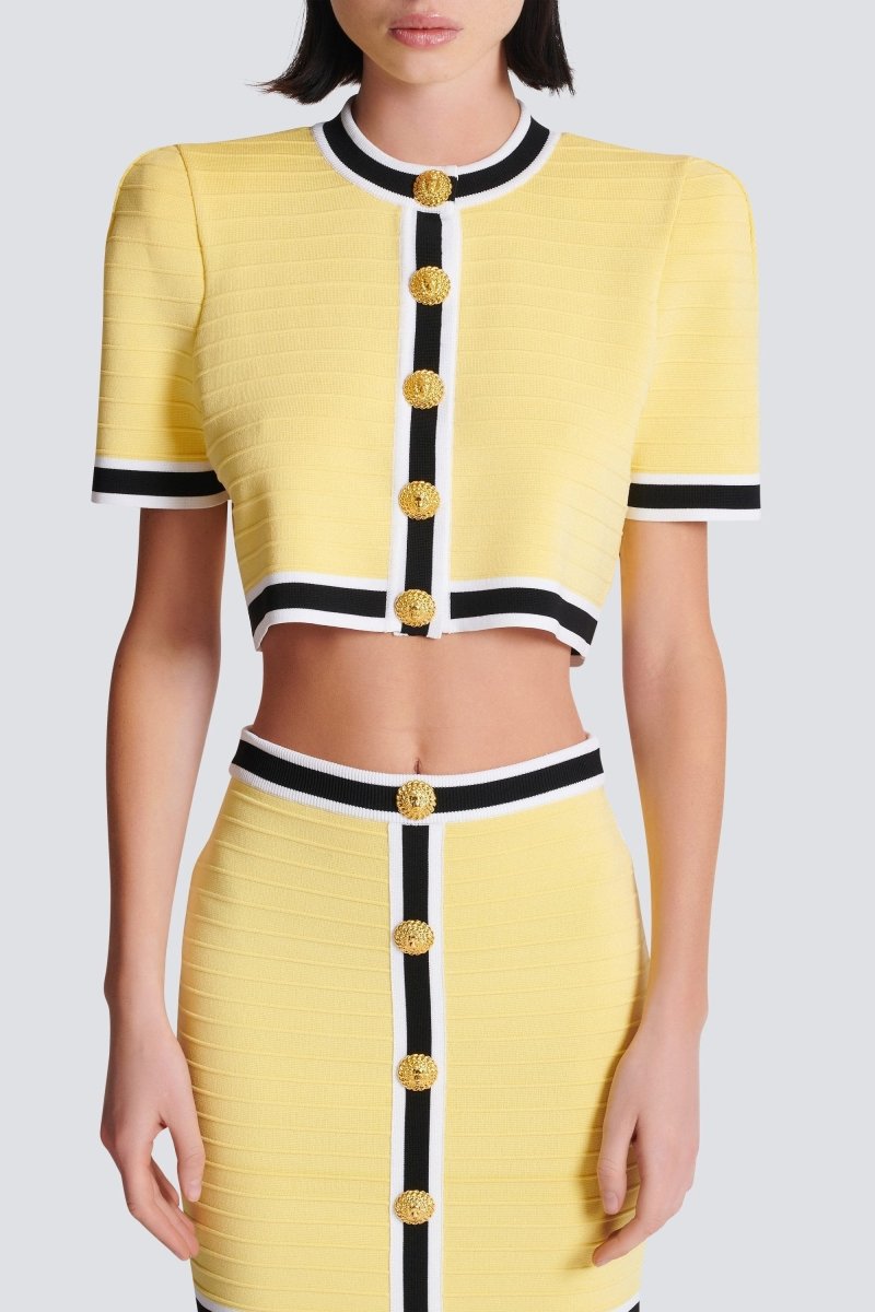 Conjunto de falda de punto acanalado Frances