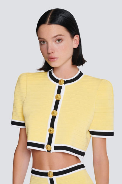 Conjunto de falda de punto acanalado Frances