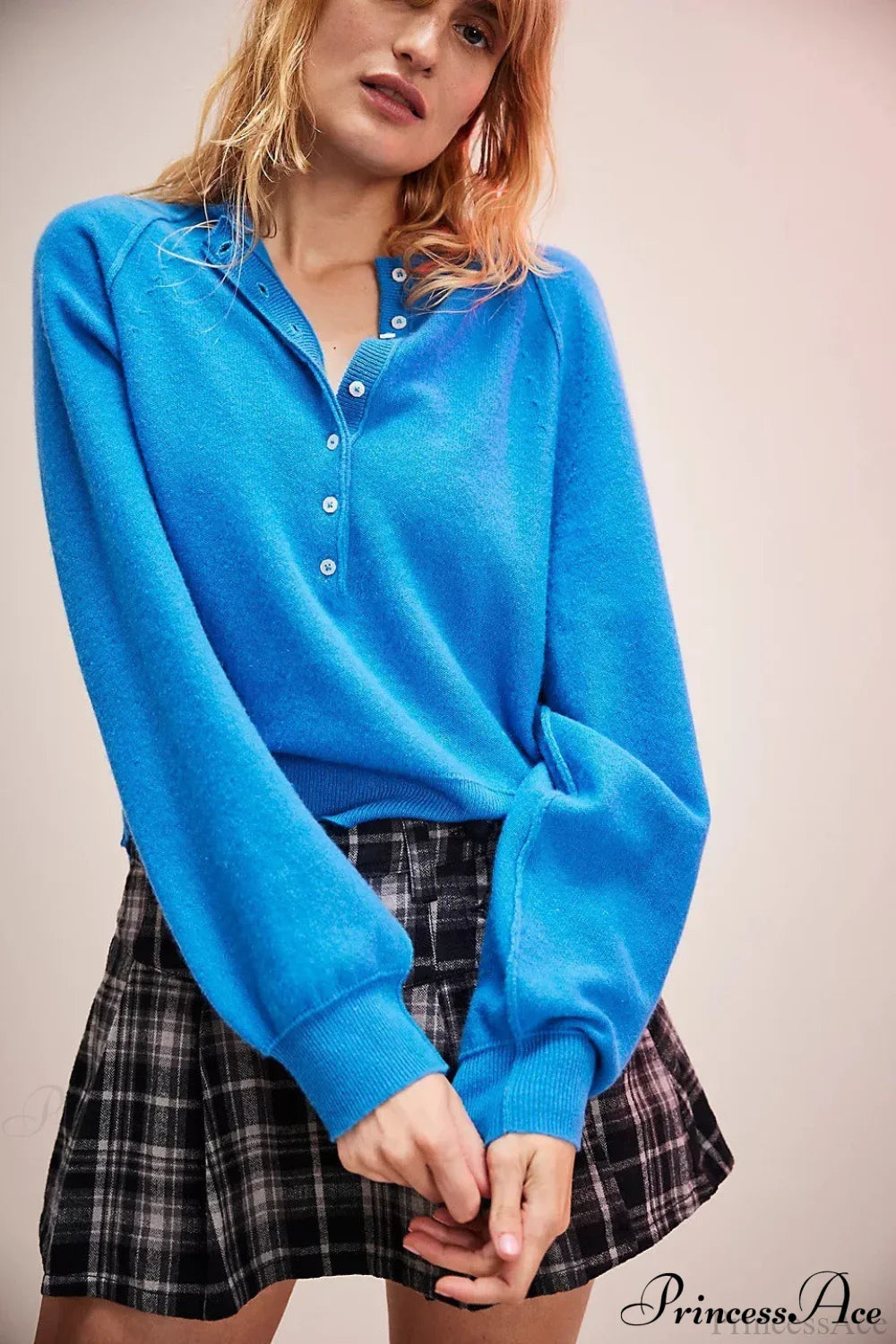 French Vintage Loose Long-Sleeve Knit Top