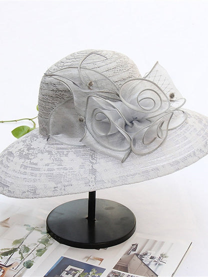 Hat Bucket Hat Sun Hat Black And White Black Pink Party Outdoor Dailywear Floral Floral Portable Windproof Comfort for Women