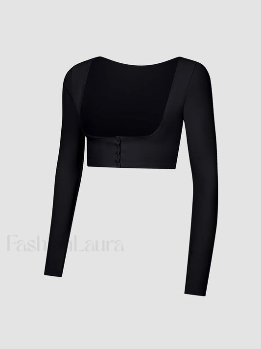 Front Charming Button Bolero