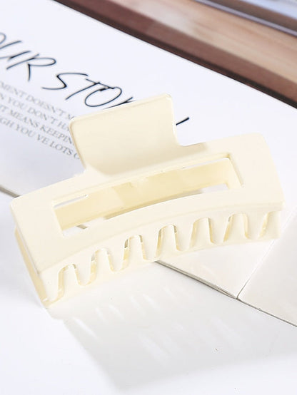 1pc Hair Claws Hair Clip For Street Gift Holiday Head Handmade Plastic White Black Champagne for Women