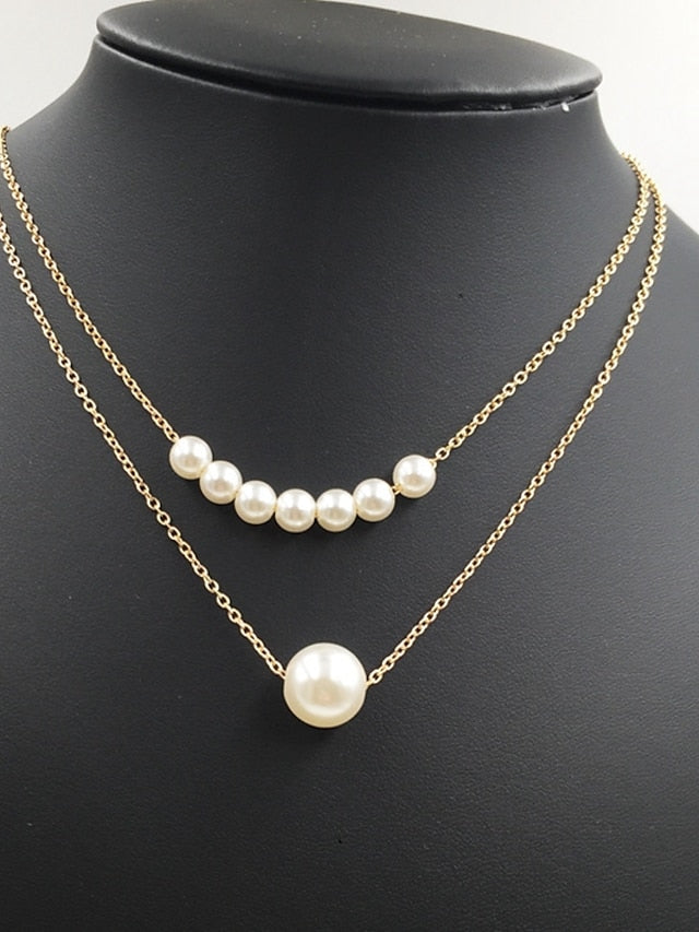 1PC Necklace For Gift Daily Imitation Pearl Alloy Classic for Women