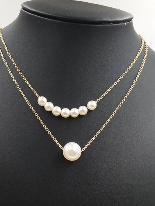 1PC Necklace For Gift Daily Imitation Pearl Alloy Classic for Women