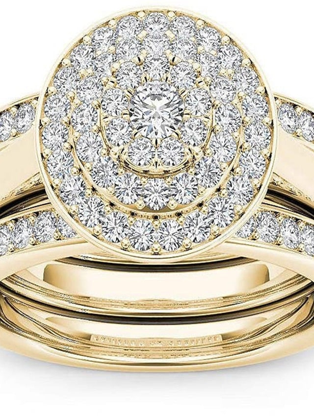 1PC Ring For AAA Cubic Zirconia Party Evening Street Gift Alloy for Women