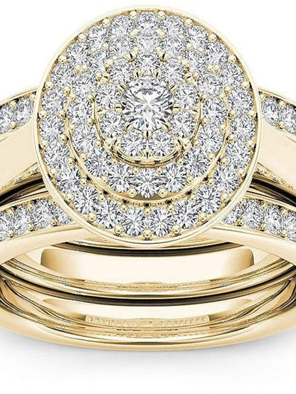 1PC Ring For AAA Cubic Zirconia Party Evening Street Gift Alloy for Women