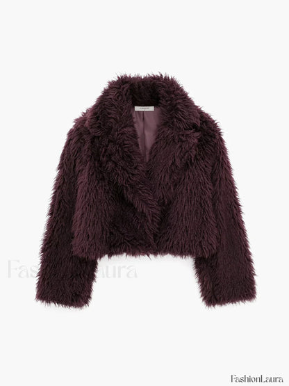 Fuzzy Faux Graceful Fur Short Coat