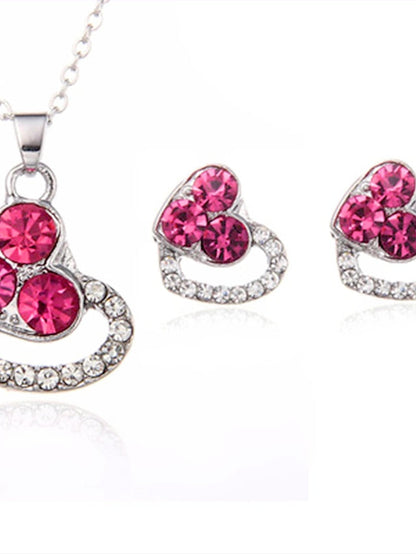 necklace Chic & Modern Street Heart Jewelry Sets / Silver / Pink / Fall / Winter / Spring for Women