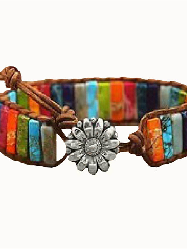Bracelets Textured Street Rainbow Bracelets & Bangles for Women