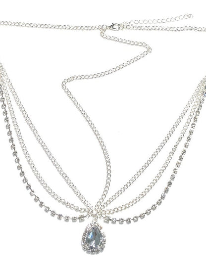 1pc Headbands Hair Accessory Set For Wedding Gift Holiday Head Alloy Golden Silver for Women