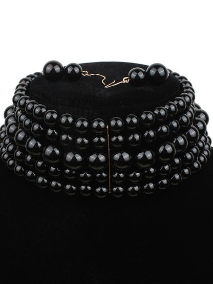 necklace Chic & Modern Party Pure Color Necklaces / Black / Red / Fall / Winter / Spring for Women