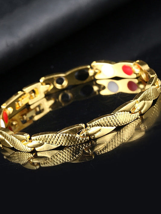 Chain Bracelet Classic Fashion Fashion Simple Alloy Bracelet Jewelry Silver / Black / As Picture For Gift Daily for Women