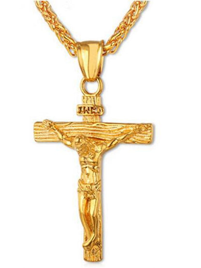 1PC Pendant Necklace For Men's Christmas Daily Alloy Classic Cross for Women