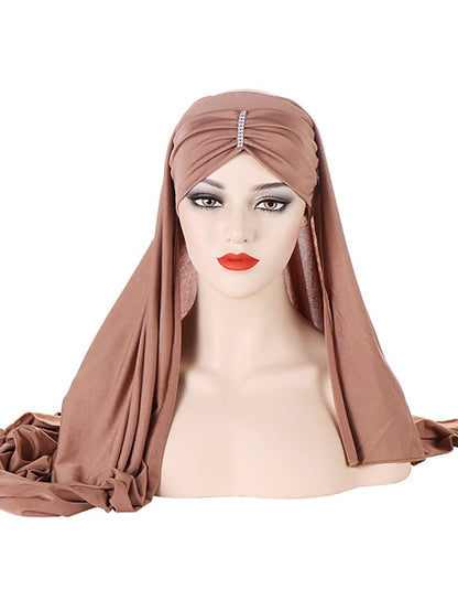 Turban Party Evening Solid / Plain Color Polyester Sweet 1 pcs for Women