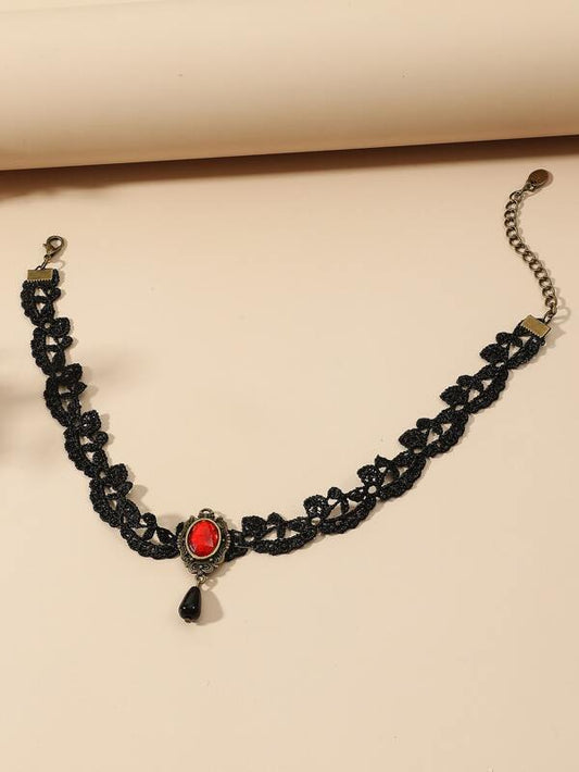 Gemstone Decor Choker for Women