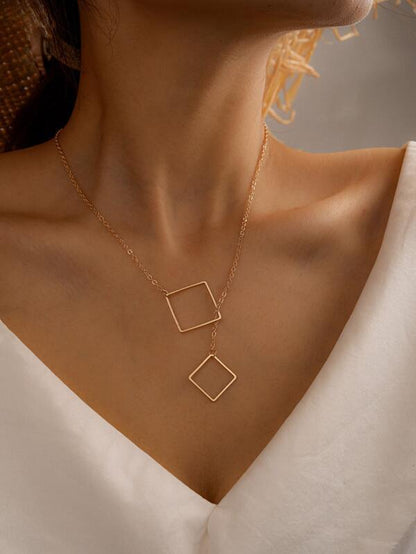Geometric Decor Necklace for Women