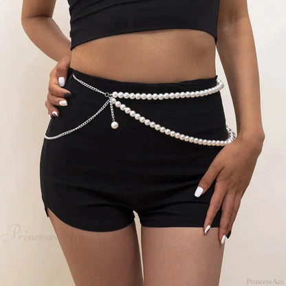 Geometric Gothic Lustrous Waist Chain Belt