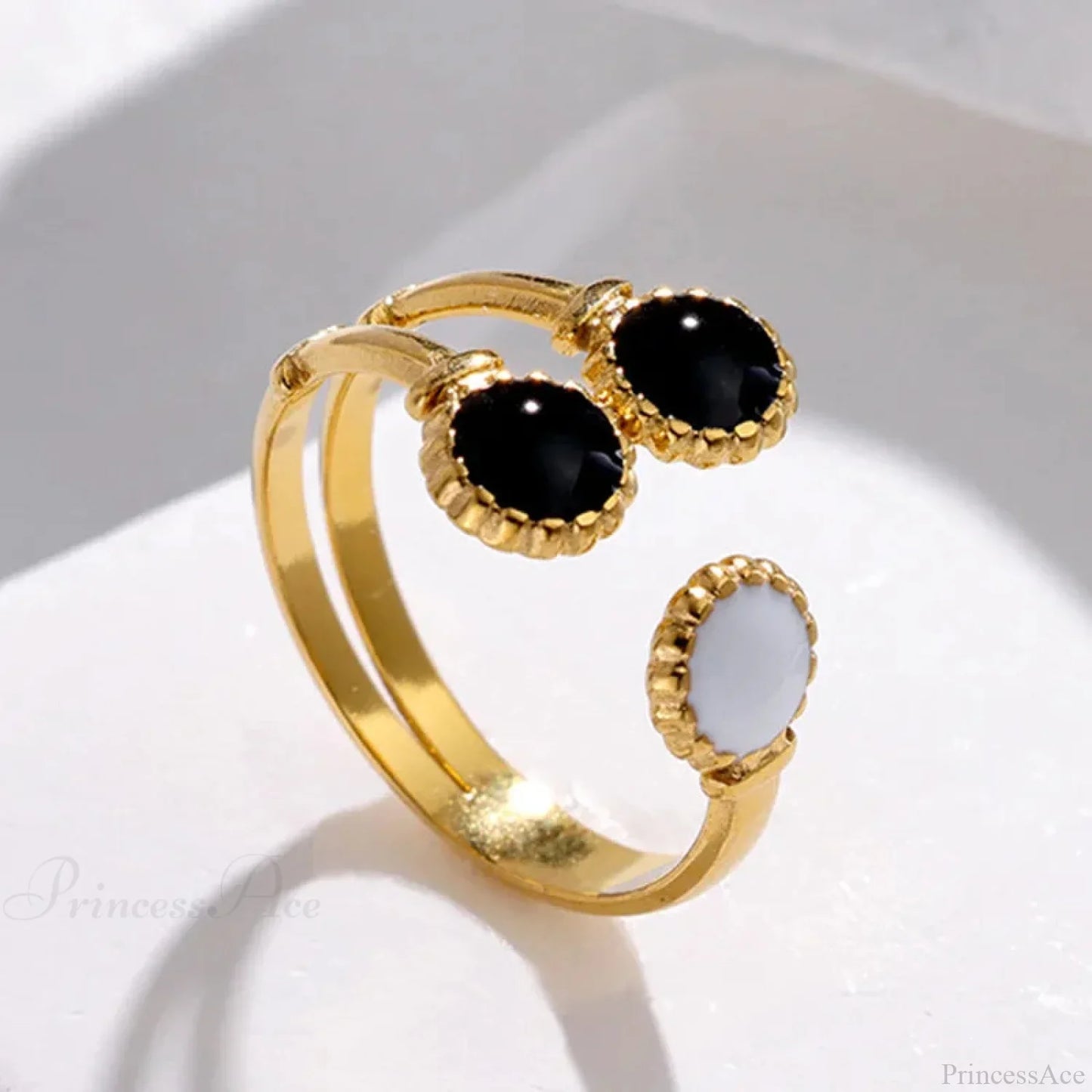 Geometric Gothic Titanium Strong Ring