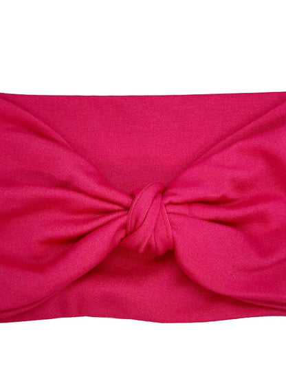 1pc Headbands Bandana Hair Scarf For Street Gift Holiday Head Handmade Fabric Dark Red Burgundy Orange for Women