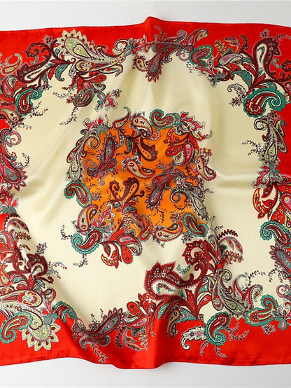 1PC Girls' Headband Satin Square Head Scarves Silk Like Hair Scarves Hair Wrapping Scarves for Women and Girls for Women