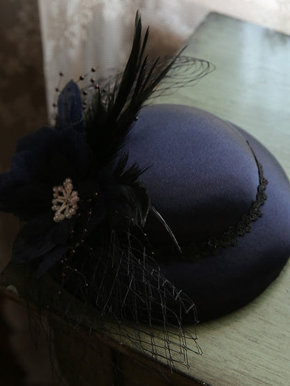 Hat Bucket Hat Black Pink Royal Blue Wedding Party Festival Mesh Pure Color Warm for Women