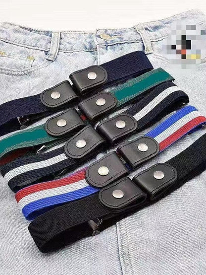 lazy belt unisex all-match elastic jeans seamless invisible belt for Women