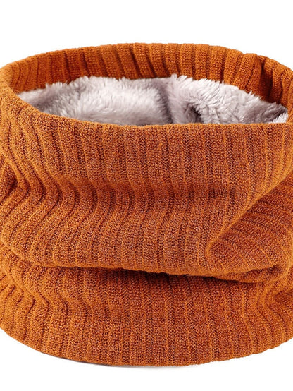 Infinity Scarf Party Black Scarf Pure Color Red Khaki Fall Winter Unisex for Women